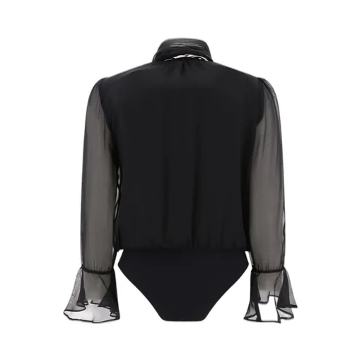 Pinko Long-Sleeved V-Neck Bodysuit