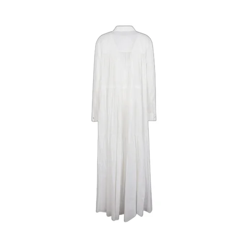 Pinko Broderie-Anglaise Detailed Maxi Shirt Dress