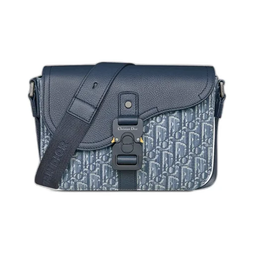 Small Saddle Messenger Bag With Flap