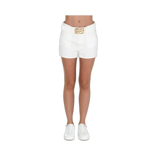 Pinko Brooklyn Logo Belted Shorts