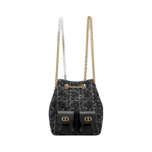 Medium Dior Caro Multicarry Backpack With Chain