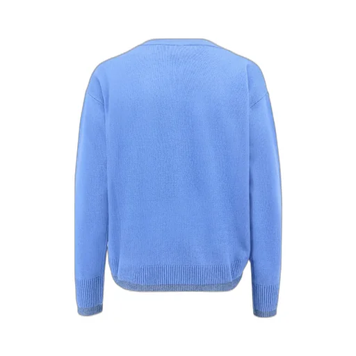 Pinko V-Neck Logo-Embroidered Jumper