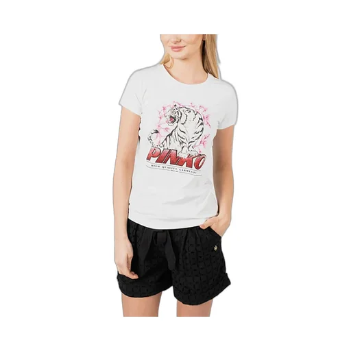 Pinko Tiger Printed Crewneck T-Shirt