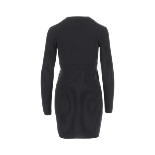 Pinko Long-Sleeved V-Neck Knitted Dress