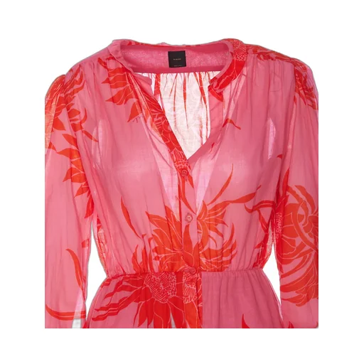 Pinko Floral Printed Long-Sleeved Dress