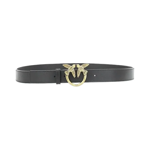 Pinko Love Berry Logo Plaque Buckle Belt