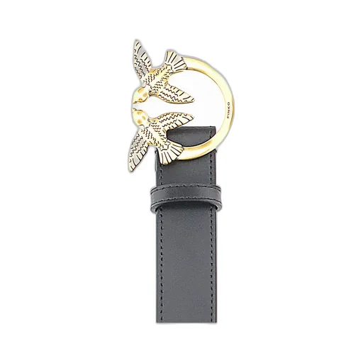 Pinko Love Berry Logo Plaque Buckle Belt