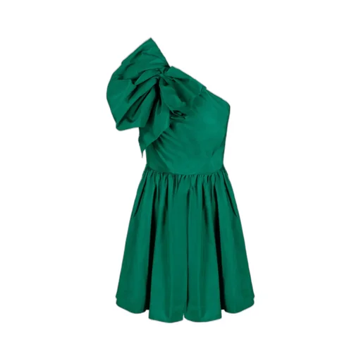 Pinko One-Shoulder Taffeta Mini Dress