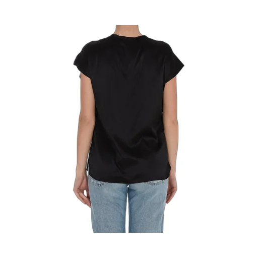 Pinko Crewneck Satin T-Shirt