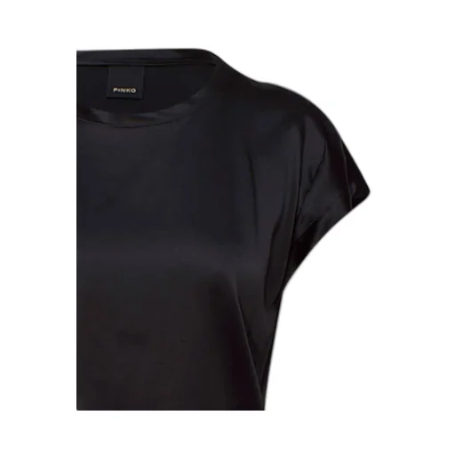 Pinko Crewneck Satin T-Shirt