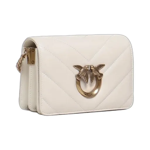 Pinko Love Click Logo-Engraved Mini Crossbody Bag