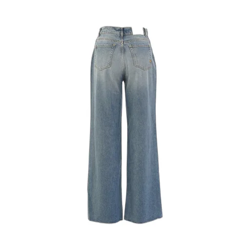 Pinko Logo Patch Straight Leg Jeans