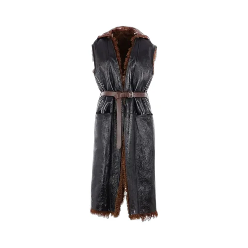 Plan C Reversible Shearling Vest