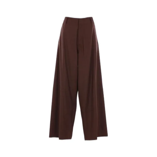 Plan C Wide-Leg High-Waist Pants