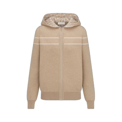 Reversible Zipped Cardigan With Hood