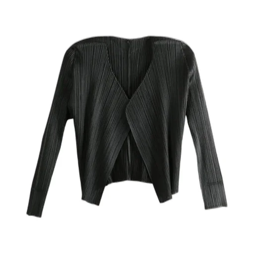 Pleats Please Issey Miyake Pleated Cardigan