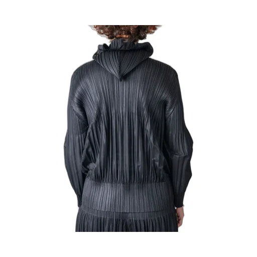 Pleats Please Issey Miyake Pleated Hooded Jacket