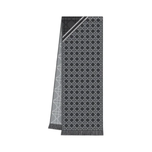 Striped Cannage Scarf