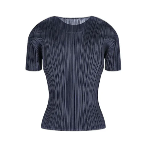 Pleats Please Issey Miyake Crewneck Pleated T-Shirt