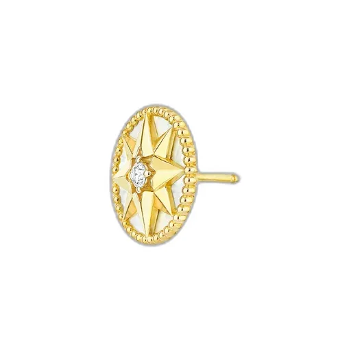 Medium Rose Des Vents Single Earring