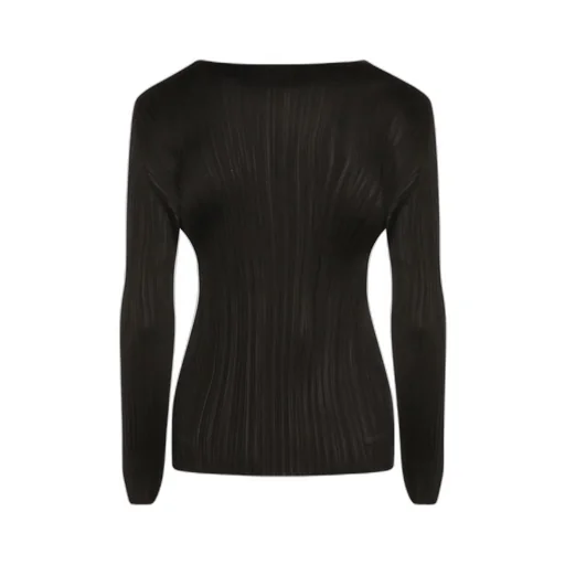 Pleats Please Issey Miyake Crewneck Pleated Top