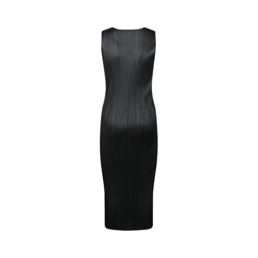 Pleats Please Issey Miyake Plissé Sleeveless Midi Dress