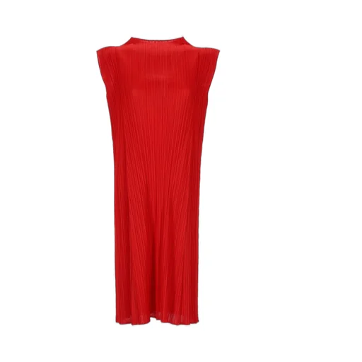 Pleats Please Issey Miyake Pleated Midi Dress