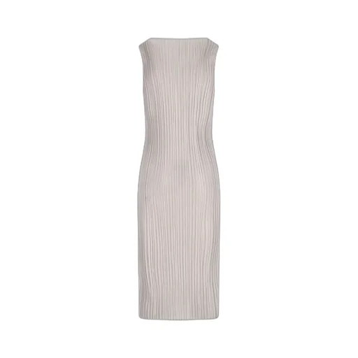 Pleats Please By Issey Miyake Pleated Sleeveless Dress