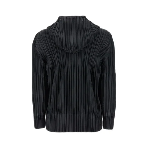 Pleats Please Issey Miyake Fluffy Basics Hooded Blouse