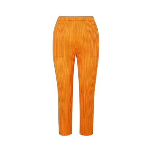 Pleats Please Issey Miyake Pleated High-Waist Trousers