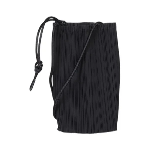 Pleats Please Issey Miyake Pleated Drawstring Tote Bag