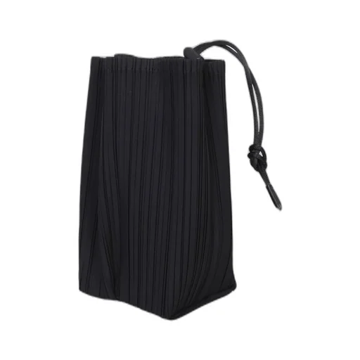Pleats Please Issey Miyake Pleated Drawstring Tote Bag