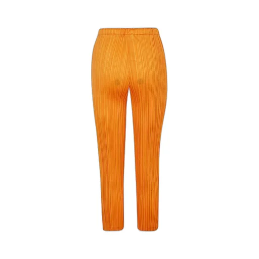 Pleats Please Issey Miyake Pleated High-Waist Trousers