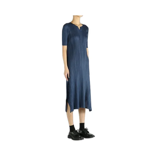 Pleats Please Issey Miyake Mellow Pleats A-Line Dress