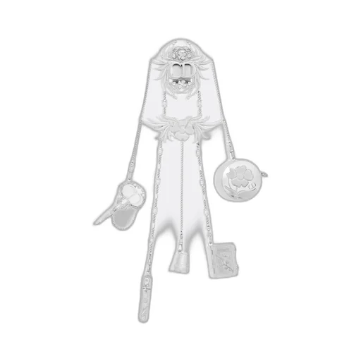 Cd Icon Chatelaine Belt Clasp