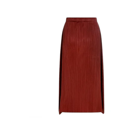 Pleats Please Issey Miyake Monthly Colors: October A-Line Midi Skirt