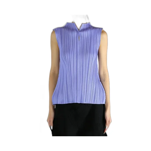 Pleats Please Issey Miyake Pleated Sleeveless Top