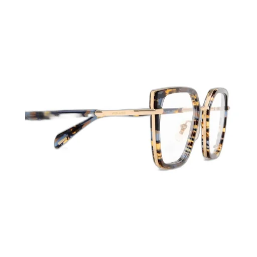 Police Geometric Frame Glasses