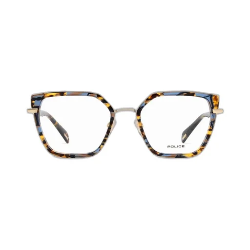 Police Geometric Frame Glasses