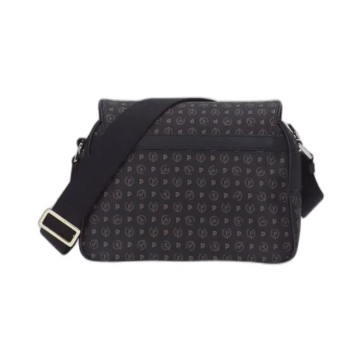 Pollini Monogram Printed Foldover-Top Shoulder Bag