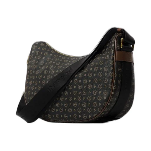 Pollini Heritage Monogram Printed Hobo Bag