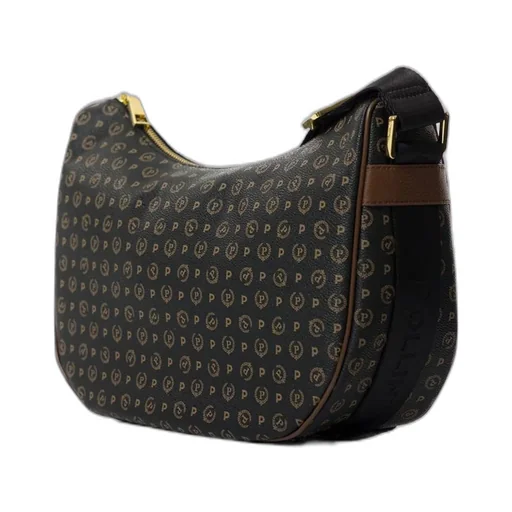 Pollini Heritage Monogram Printed Hobo Bag