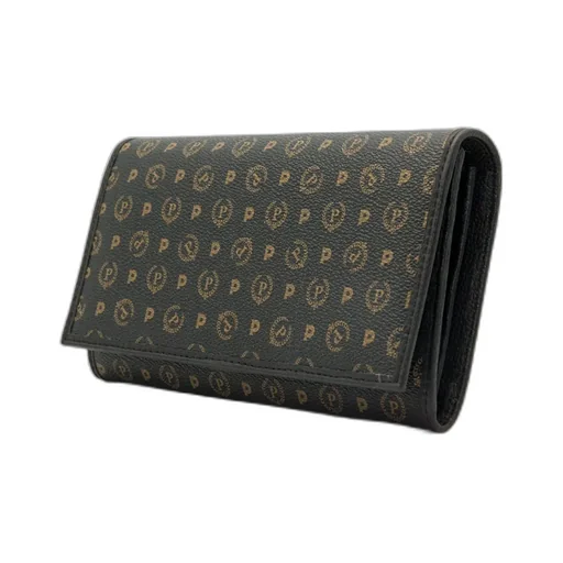 Pollini Monogram Printed Folded Wallet