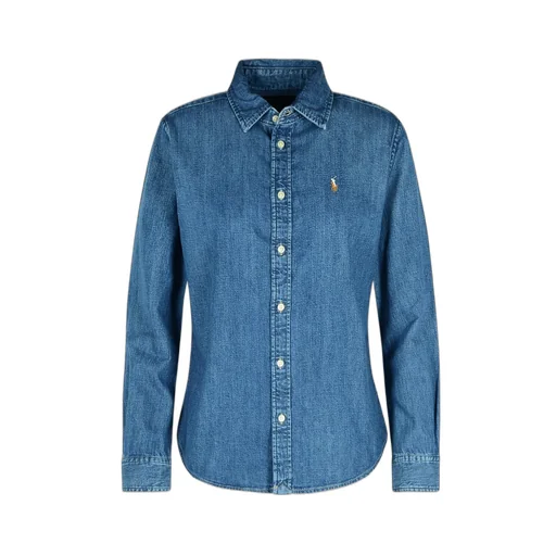Polo Ralph Lauren Logo Embroidered Slim-Fit Denim Shirt