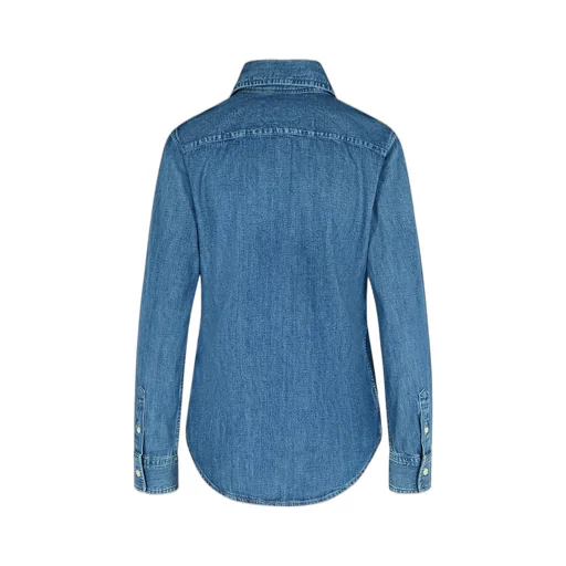 Polo Ralph Lauren Logo Embroidered Slim-Fit Denim Shirt
