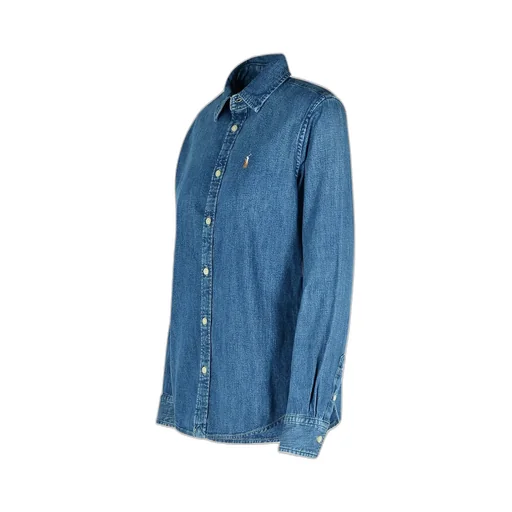 Polo Ralph Lauren Logo Embroidered Slim-Fit Denim Shirt