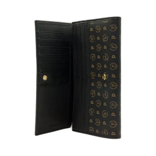 Pollini Monogram Printed Folded Wallet