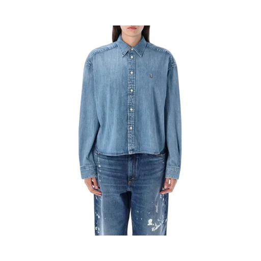 Polo Ralph Lauren Logo Embroidered Denim Shirt