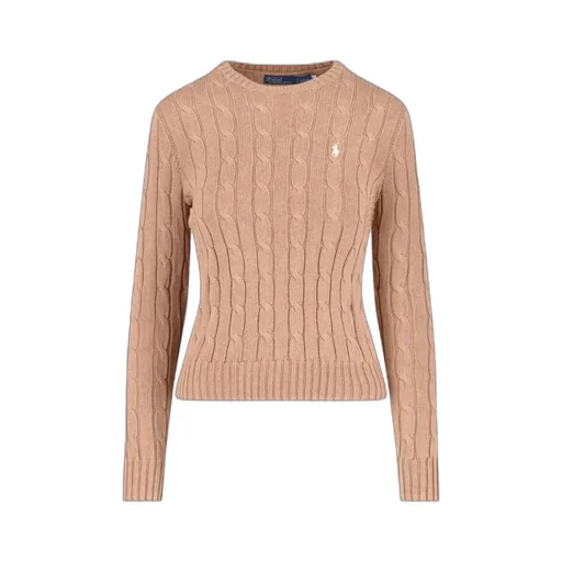 Polo Ralph Lauren Logo Embroidered Cable-Knit Jumper