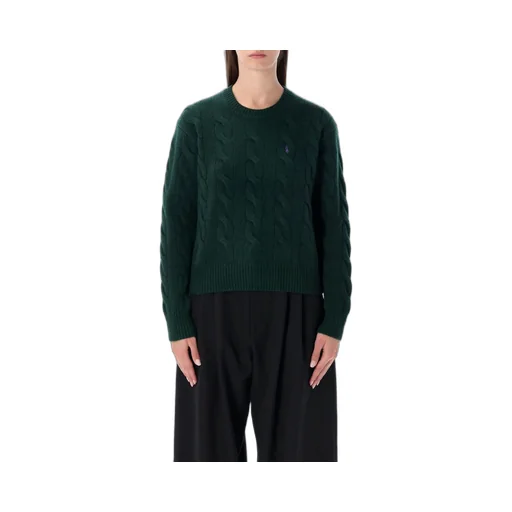 Polo Ralph Lauren Logo Embroidered Cable-Knitted Jumper